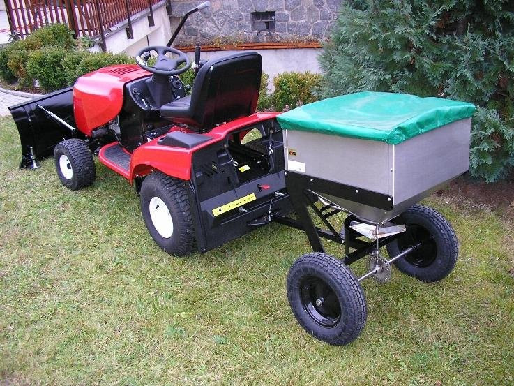 Posypový vozík rozmetadlo VARES RV 200 - pro zahradní traktory