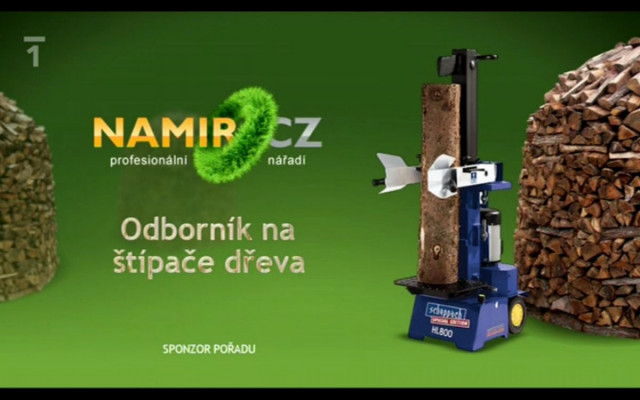 Namir v České televizi - Test štípače dřeva