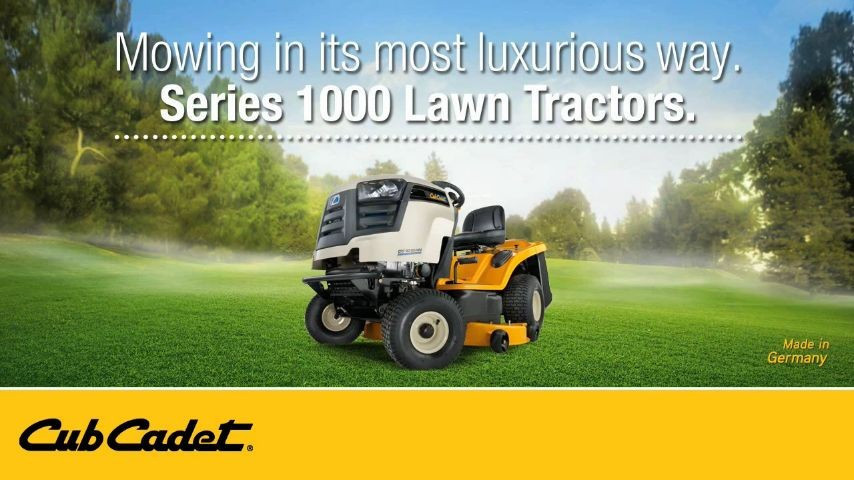 Traktory Cub Cadet série 1000 se zadním výhozem