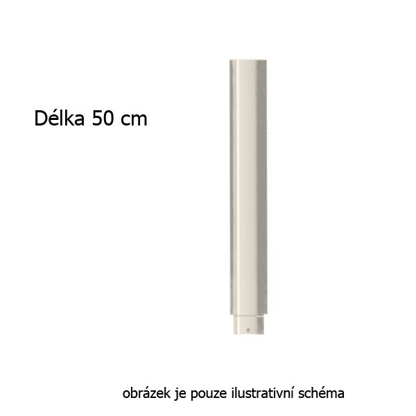 Smaltovaná Trubka 150mm/50mm/0,6mm Muldenthaler- slonová kost