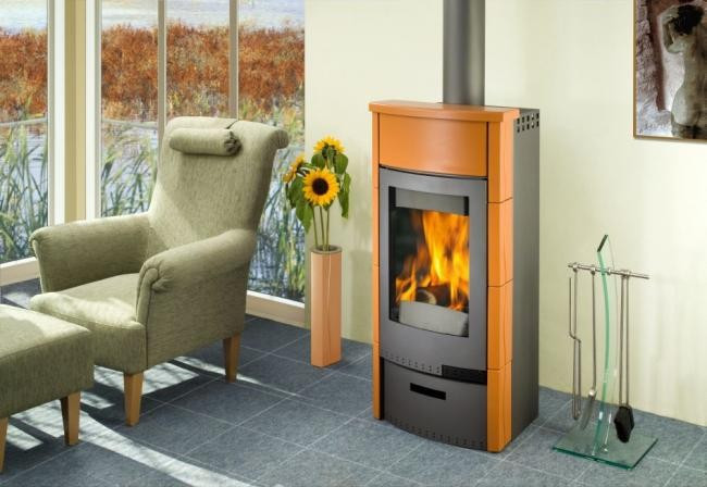 Saba krbová kamna STORCH - keramika, keramika čelo