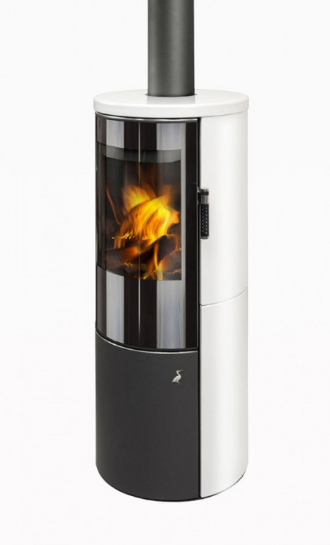 VULSINI SE nízká krbová kamna STORCH - serpentin kartáčovaný