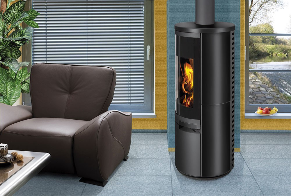 VULSINI nízká krbová kamna STORCH - serpentin kartáčovaný