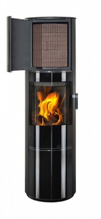 VULSINI H EX vysoká krbová kamna STORCH - serpentin kartáčovaný