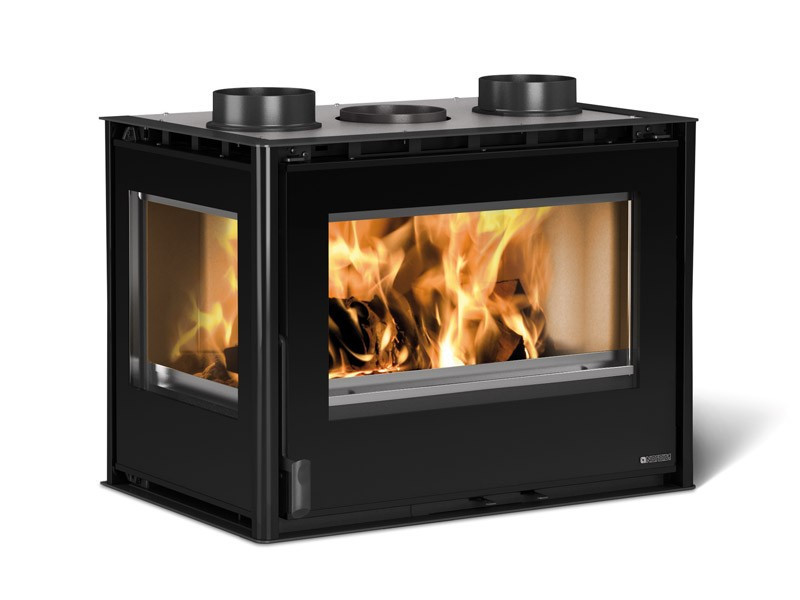 INSERT 70 CRYSTAL rohová krbová vložka s ventilátory - levá