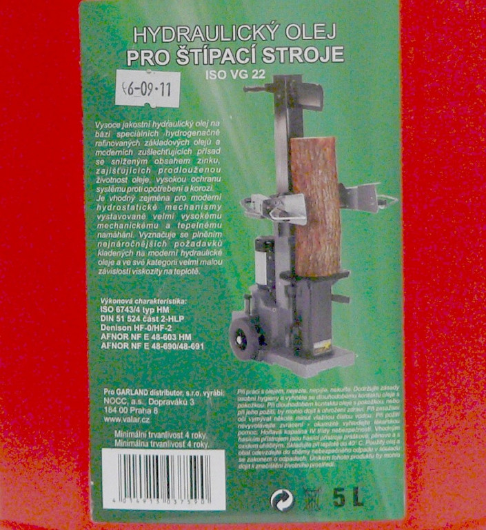 Hydraulický olej na štípače dřeva 5 l