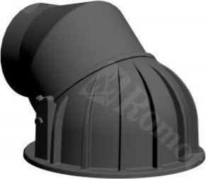 Otočná kopule s kolenem 200mm ROMOTOP
