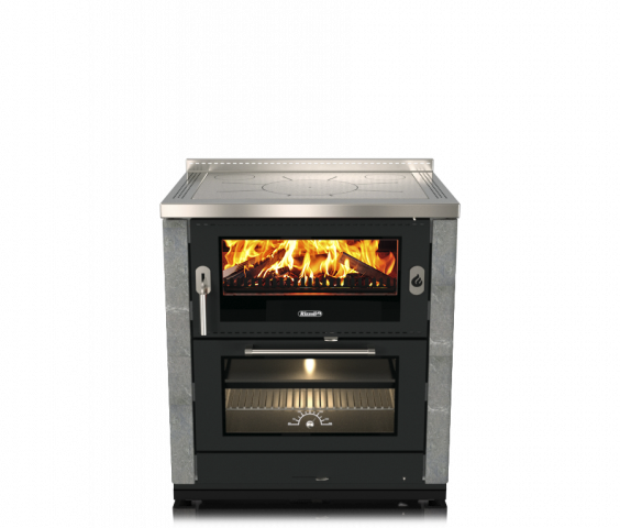 Rizzoli ML 80 Rustik Stone - Sporák na dřevo