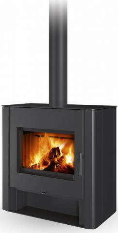 TELDE plech - krbová kamna s teplovodním výměníkem a dvojitým prosklením
